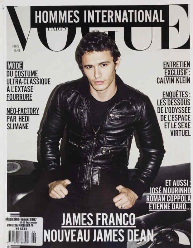 VOGUE HOMMES INTERNATIONAL magazine side cover 17 August 2007