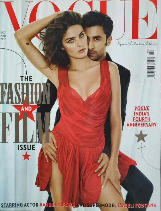 VOGUE INDIA magazine side cover  October 2011