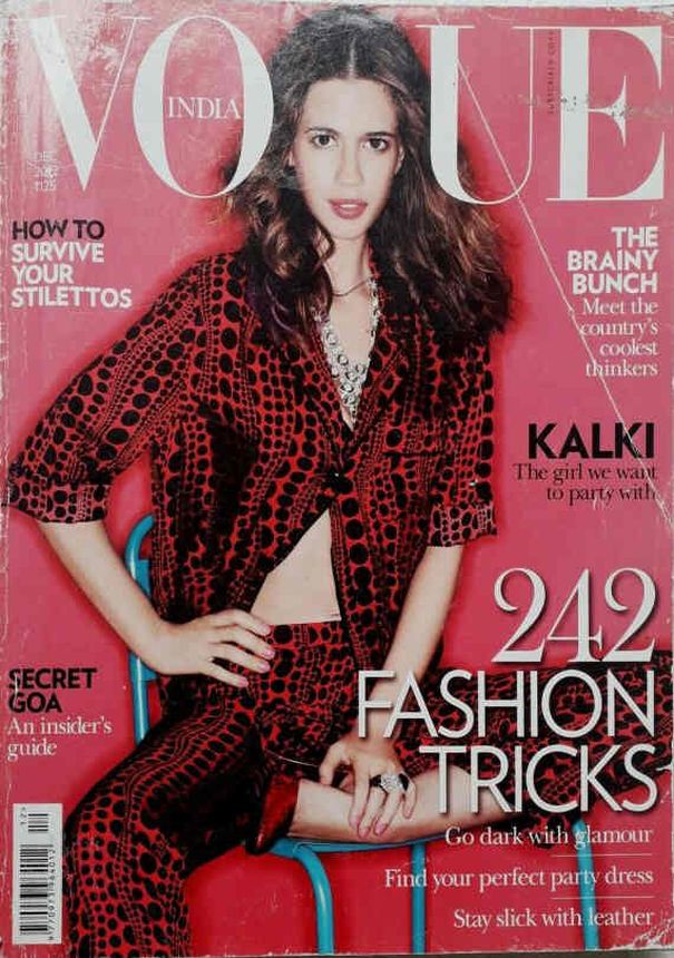 VOGUE INDIA magazine side cover  December 2012