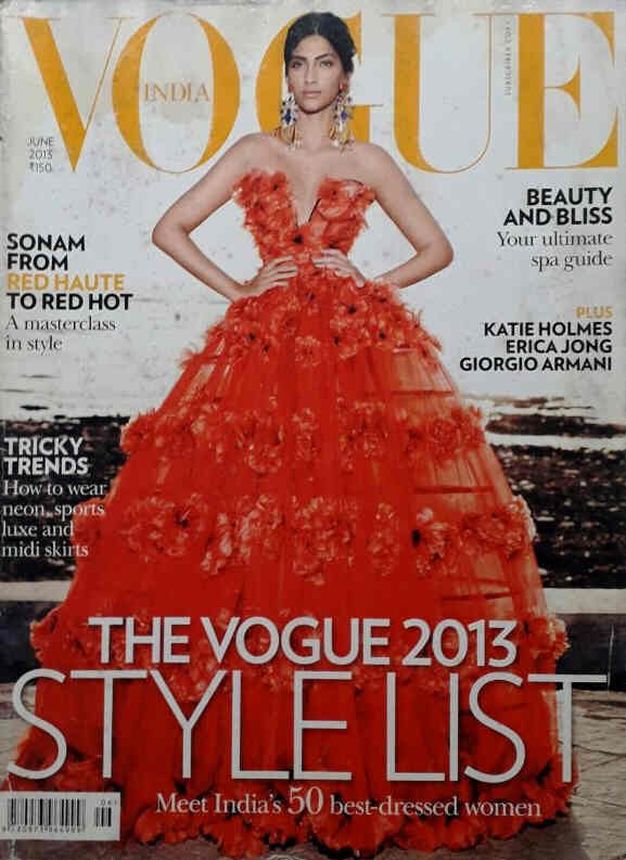 VOGUE INDIA magazine side cover  June 2013