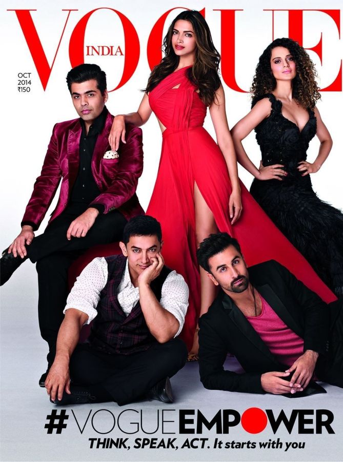 VOGUE INDIA magazine side cover  October 2014