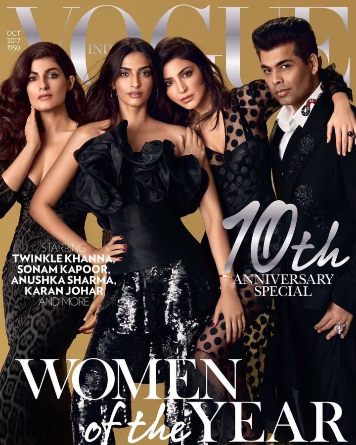 VOGUE INDIA magazine side cover  October 2017