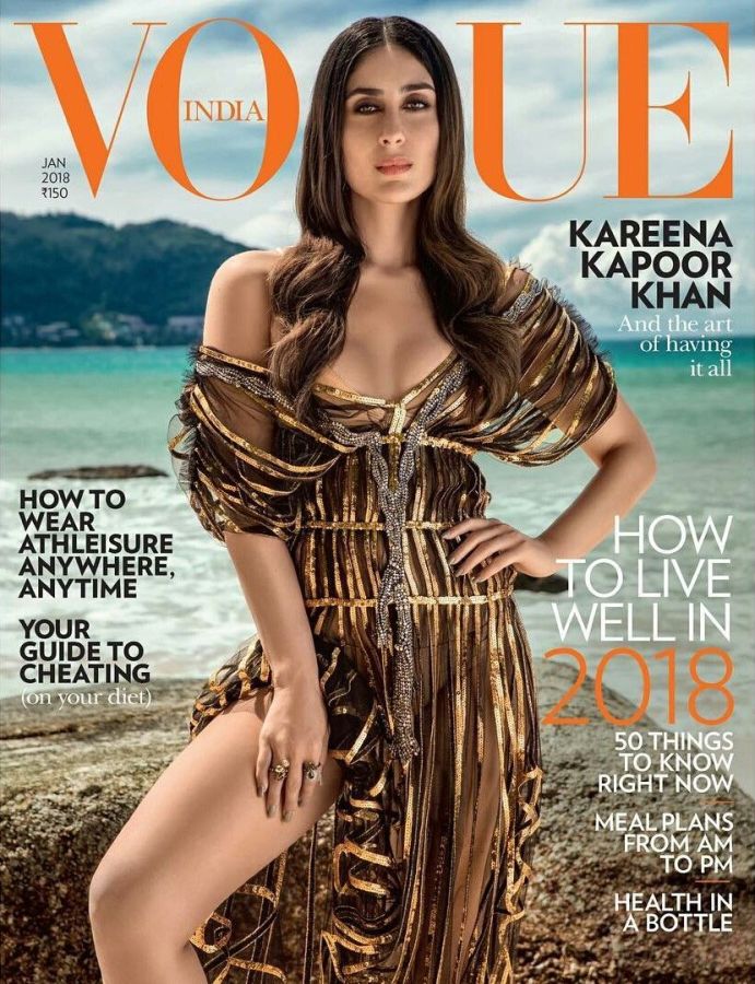 VOGUE INDIA magazine side cover  January 2018