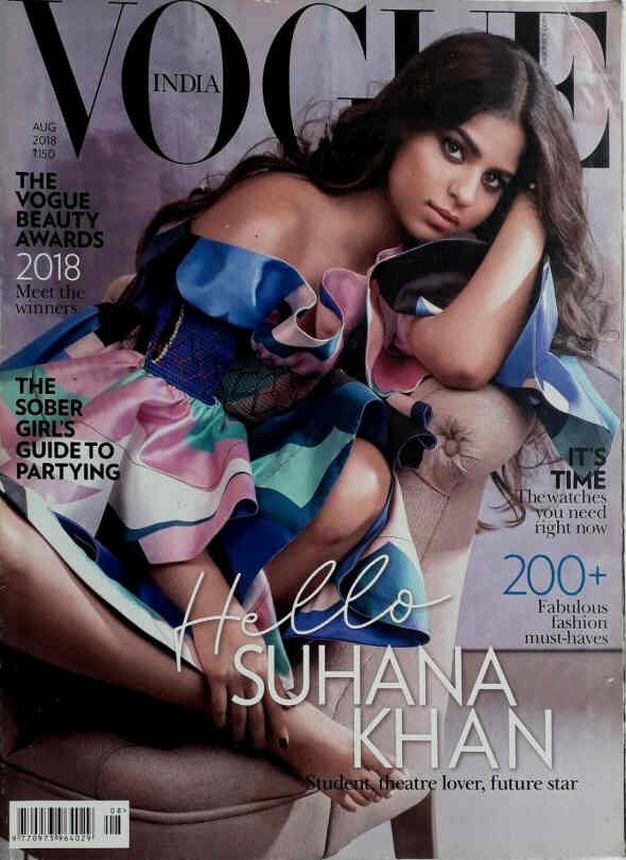 VOGUE INDIA magazine side cover  August 2018