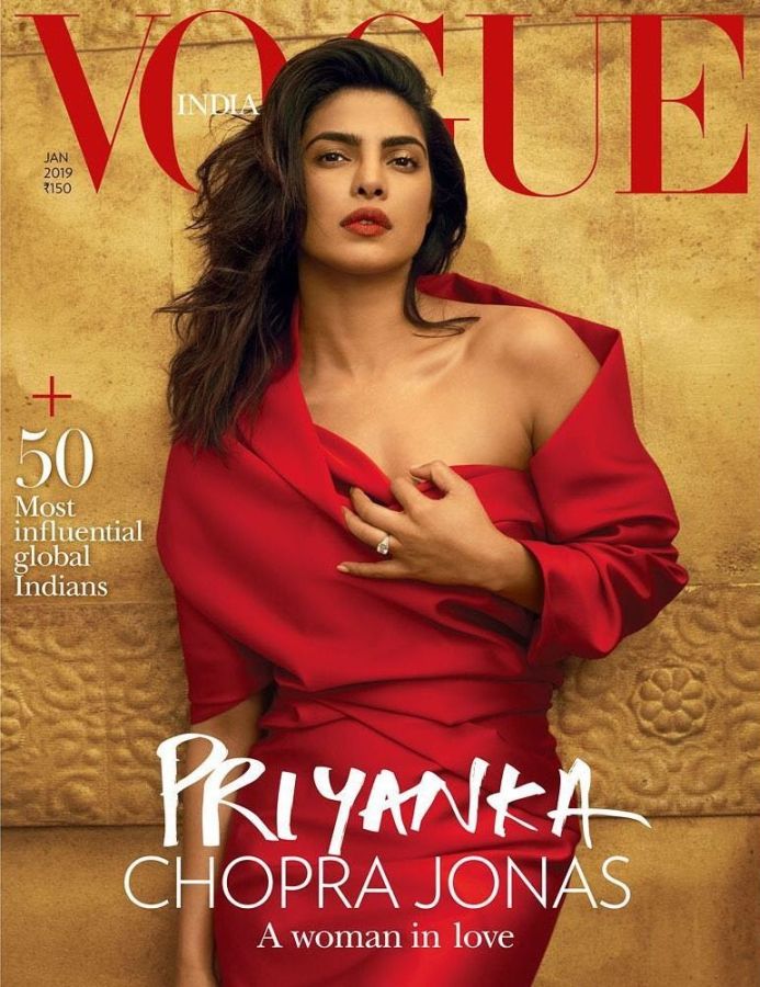 VOGUE INDIA magazine side cover  January 2019