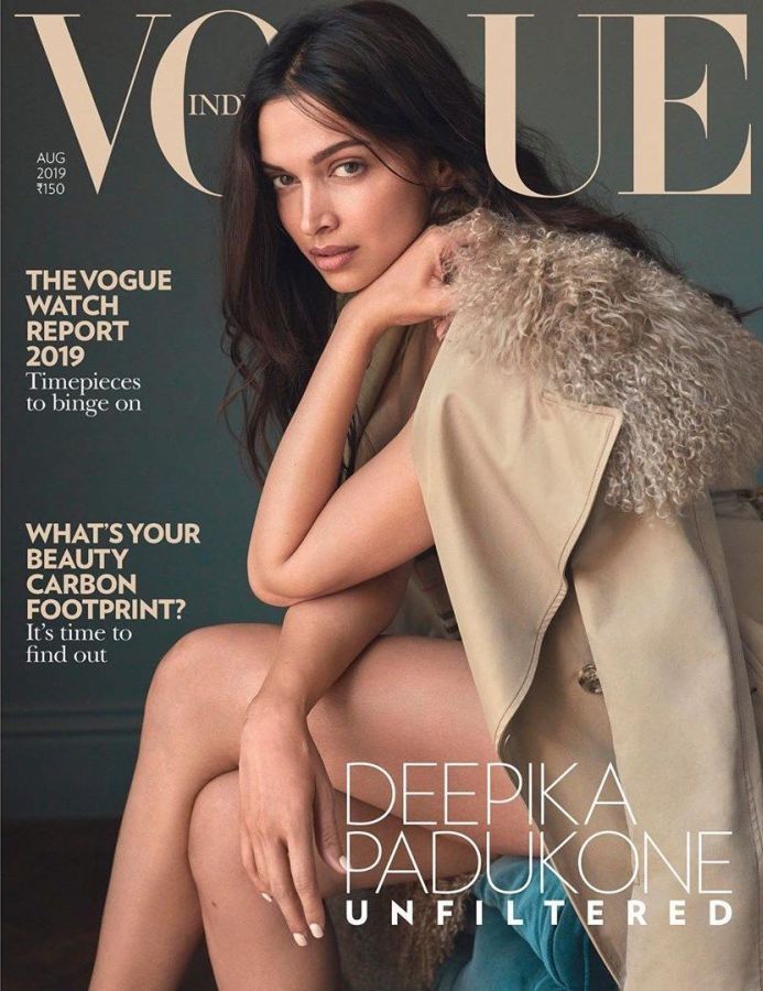 VOGUE INDIA magazine side cover  August 2019