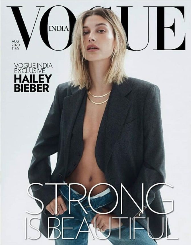 VOGUE INDIA magazine side cover  August 2020