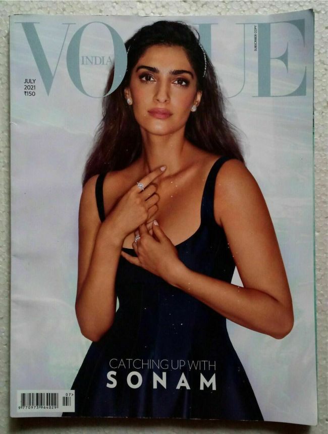 VOGUE INDIA magazine side cover  July 2021