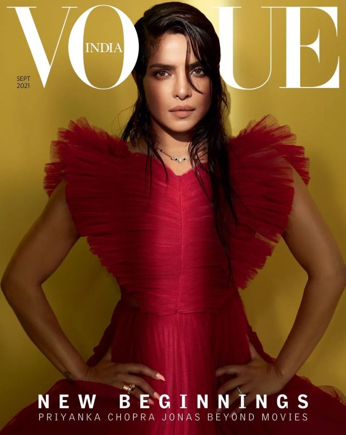 VOGUE INDIA magazine side cover  September 2021
