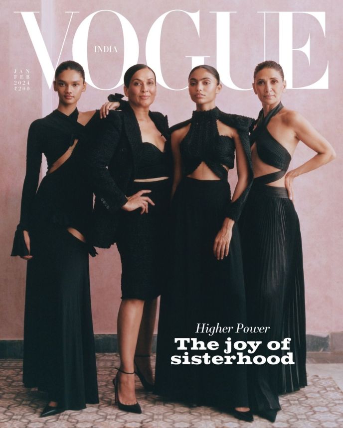 VOGUE INDIA magazine side cover  January/February 2024