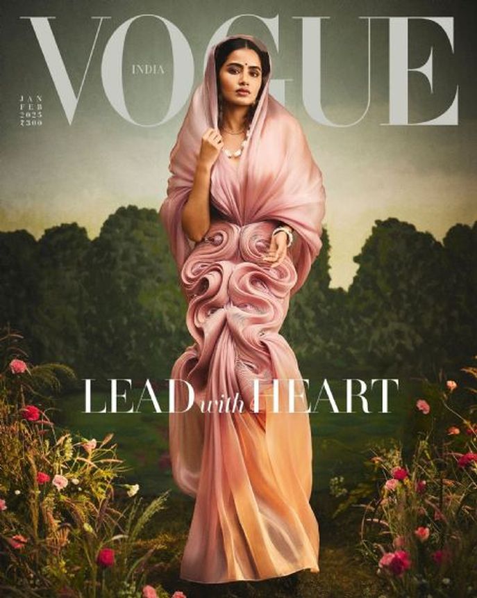 VOGUE INDIA magazine side cover  January/February 2025