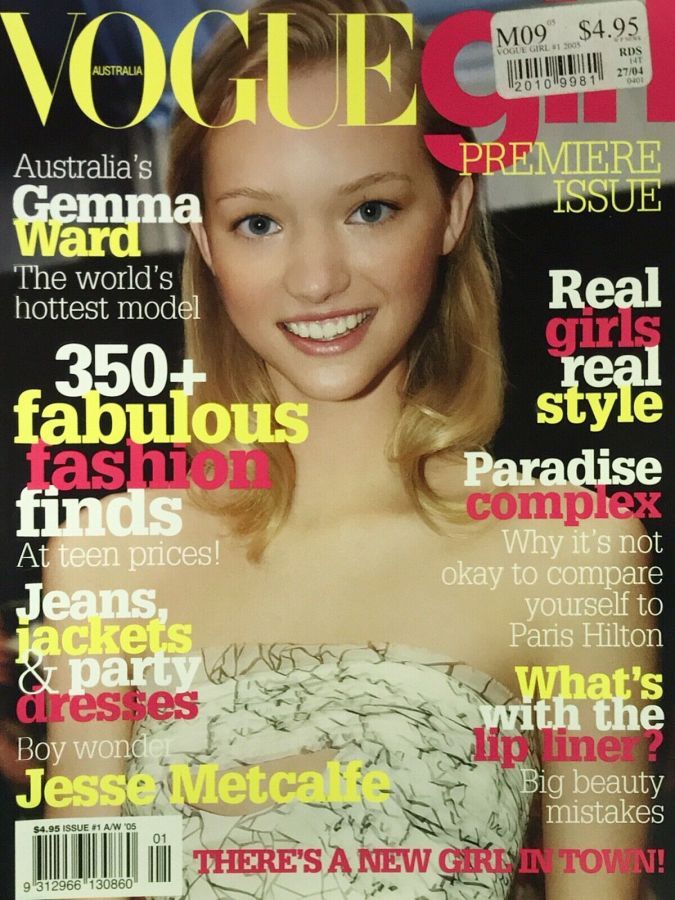 VOGUE GIRL AUSTRALIA magazine side cover Issue 1  June 2005