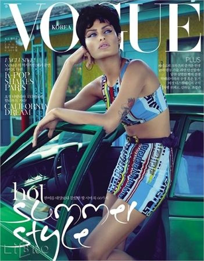 VOGUE KOREA magazine side cover  July 2011