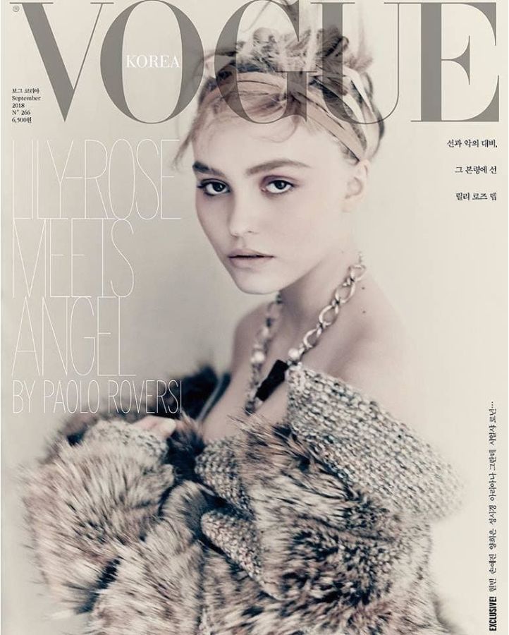 VOGUE KOREA magazine side cover  September 2018