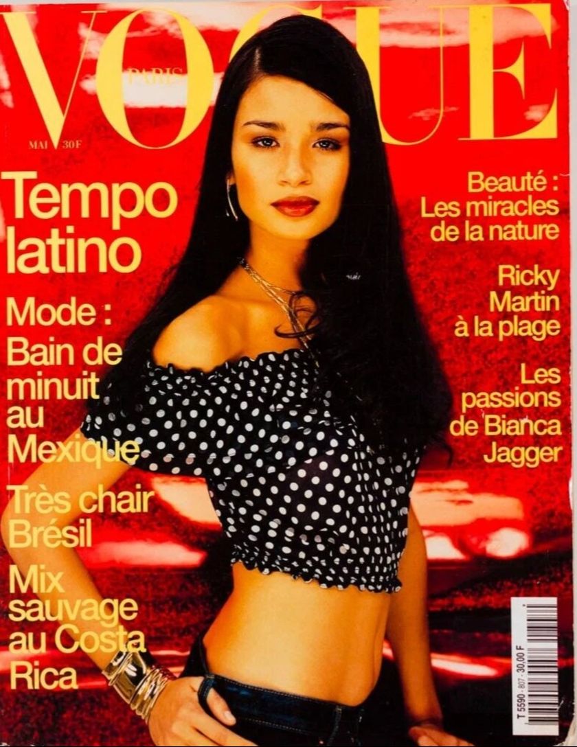 VOGUE MEXICO magazine side cover  May 2000