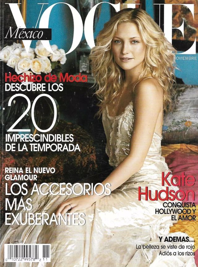VOGUE MEXICO magazine side cover  November 2002