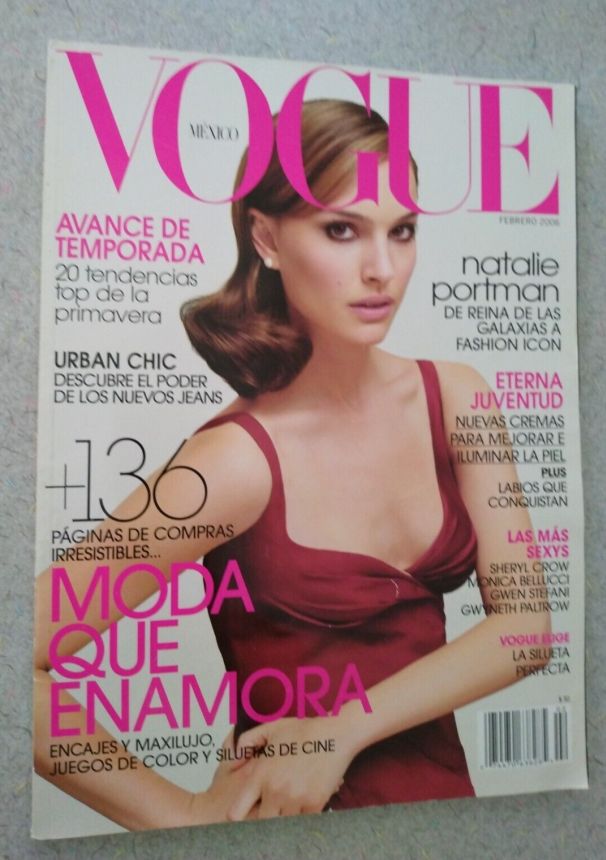 VOGUE MEXICO magazine side cover  February 2006