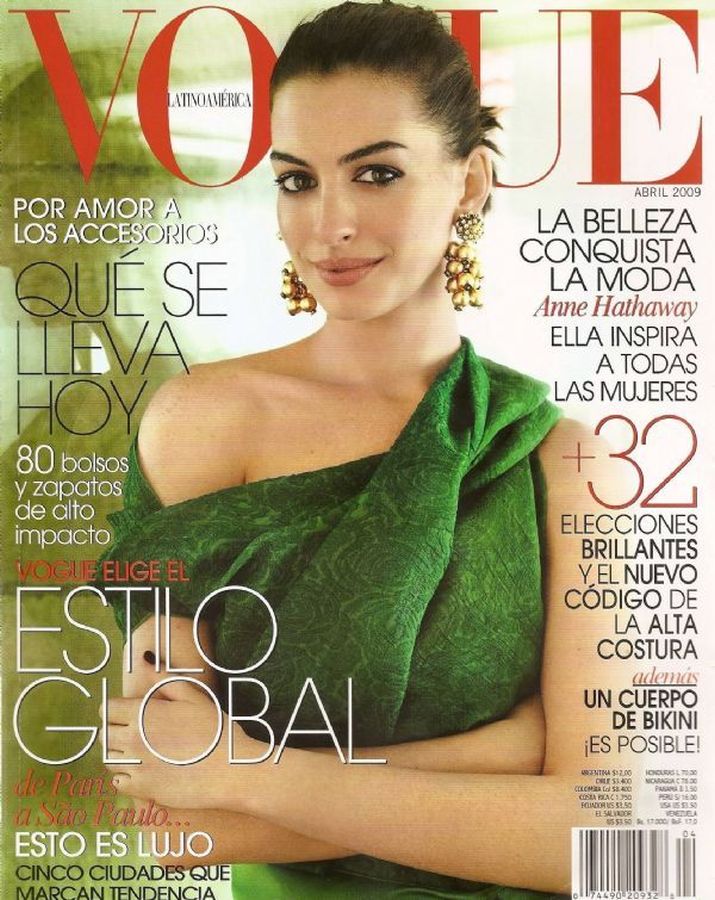 VOGUE MEXICO magazine side cover  April 2009