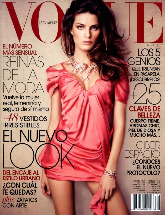 VOGUE MEXICO magazine side cover  April 2010