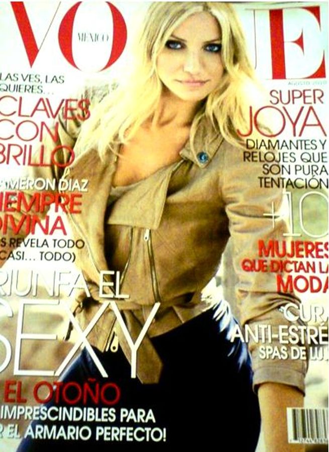VOGUE MEXICO magazine side cover  August 2010