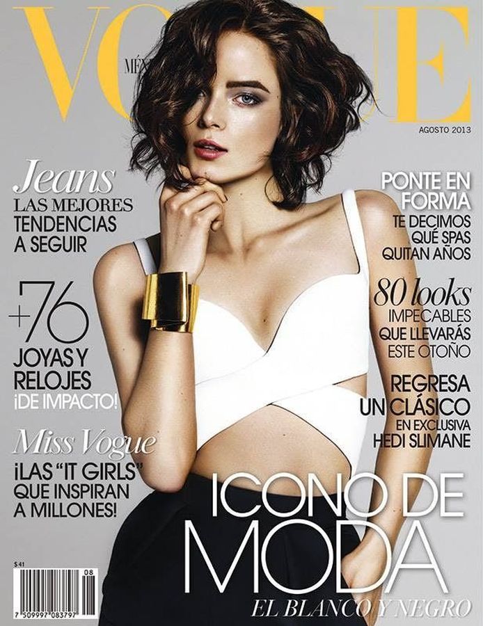 VOGUE MEXICO magazine side cover  August 2013