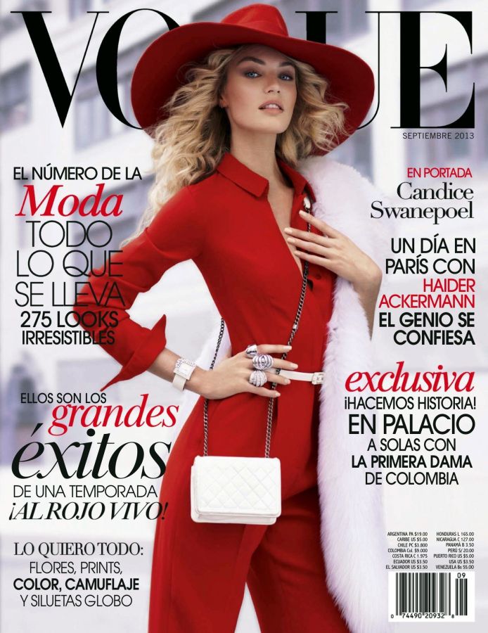 VOGUE MEXICO magazine side cover  September 2013