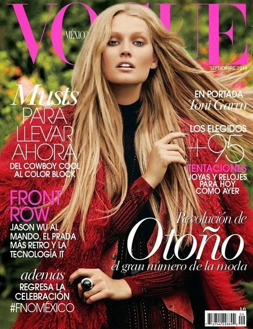 VOGUE MEXICO magazine side cover  September 2014