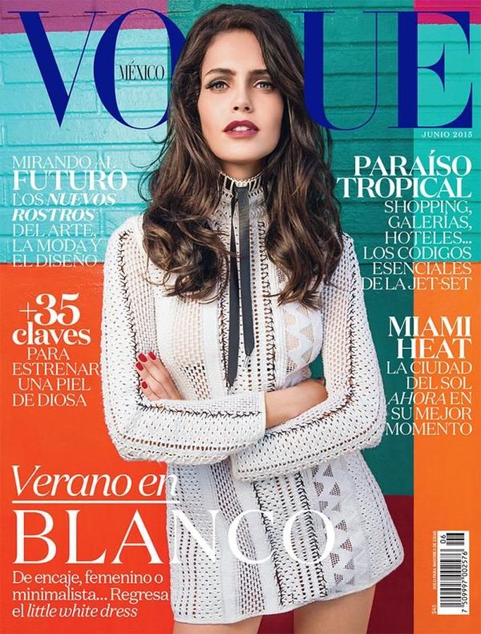 VOGUE MEXICO magazine side cover  June 2015