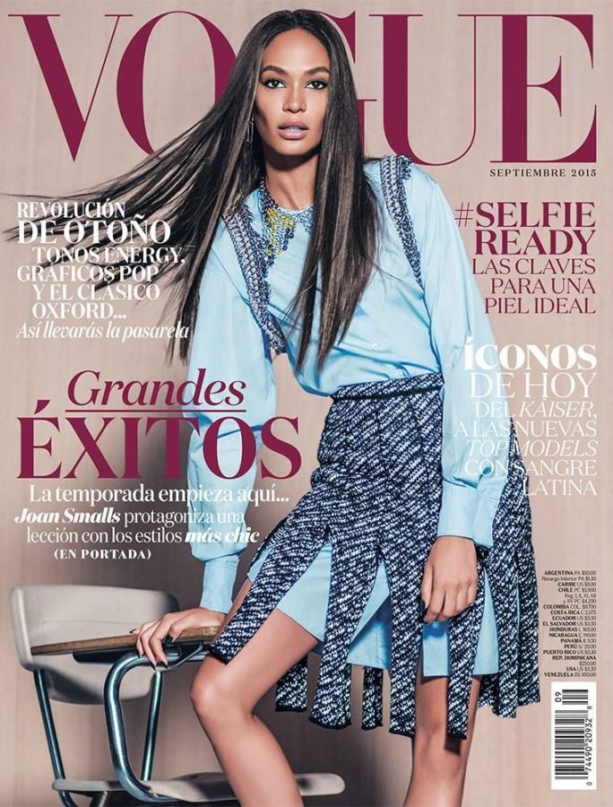 VOGUE MEXICO magazine side cover  September 2015