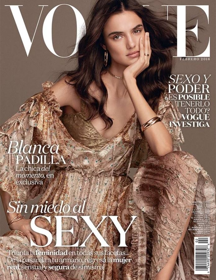 VOGUE MEXICO magazine side cover  February 2016