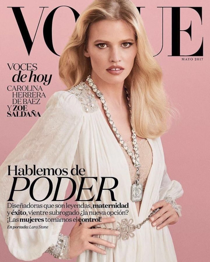 VOGUE MEXICO magazine side cover  May 2017