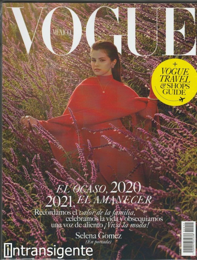 VOGUE MEXICO magazine side cover  December 2020/ January 2021 