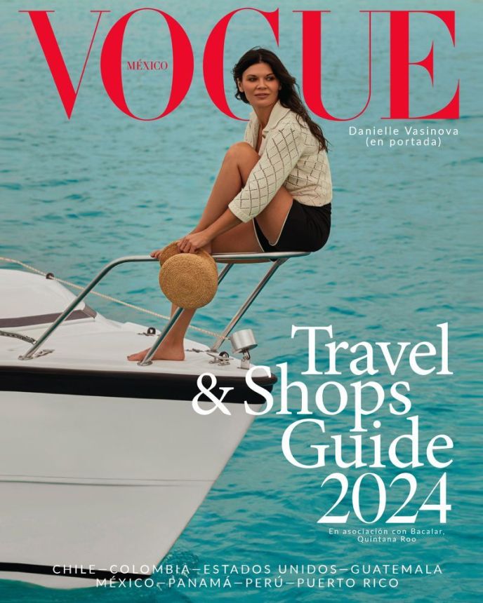 VOGUE MEXICO magazine side cover  January 2024