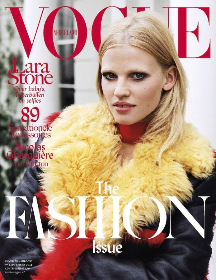 VOGUE NETHERLANDS magazine side cover  September 2014