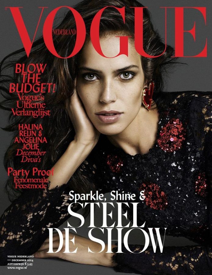 VOGUE NETHERLANDS magazine side cover  December 2014