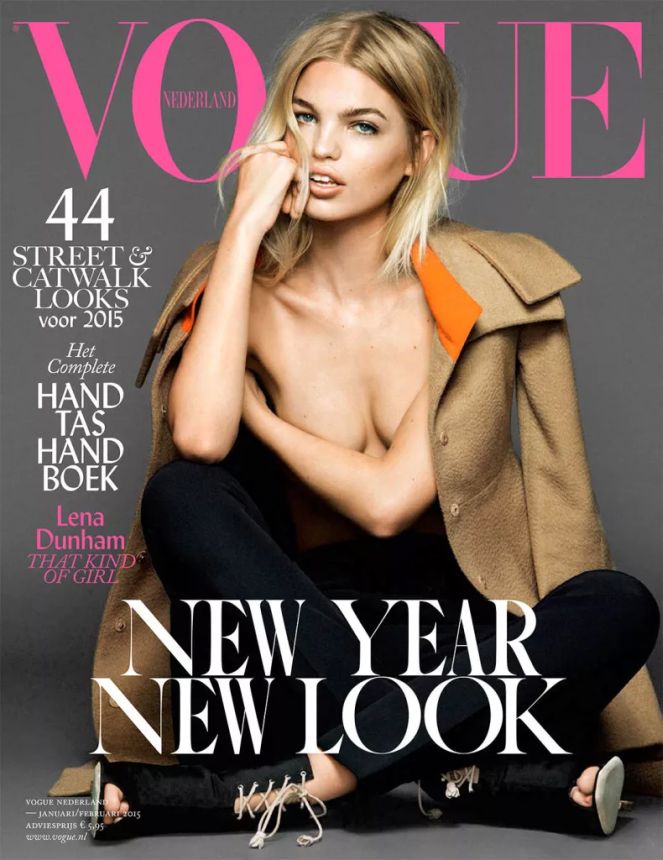VOGUE NETHERLANDS magazine side cover  January/February 2015
