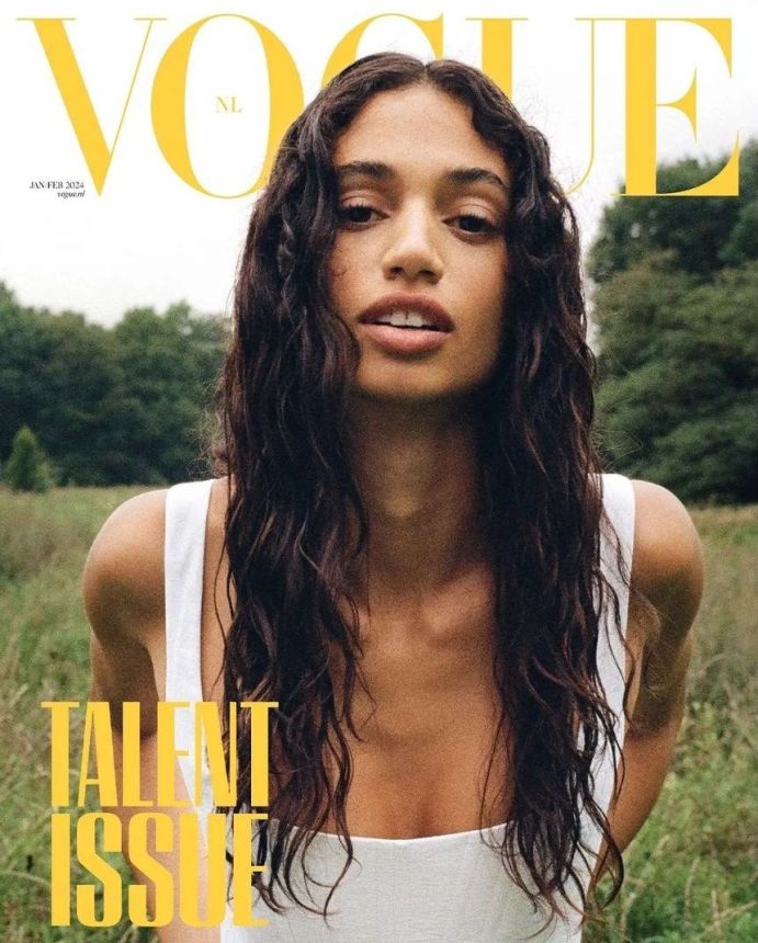 VOGUE NETHERLANDS magazine side cover  January/February 2024
