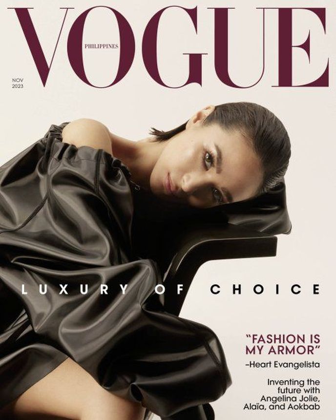VOGUE PHILIPPINES magazine side cover  November 2023