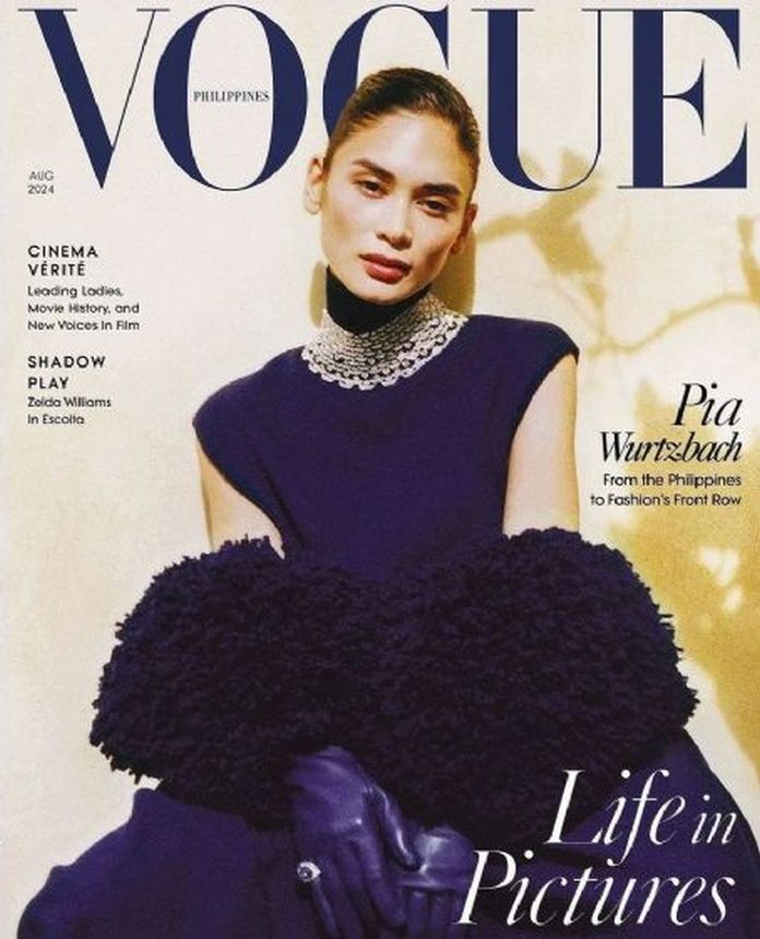 VOGUE PHILIPPINES magazine side cover  August 2024