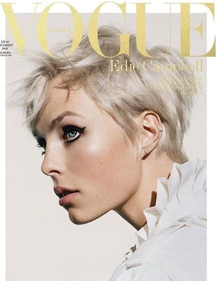 VOGUE POLAND magazine side cover  December 2018