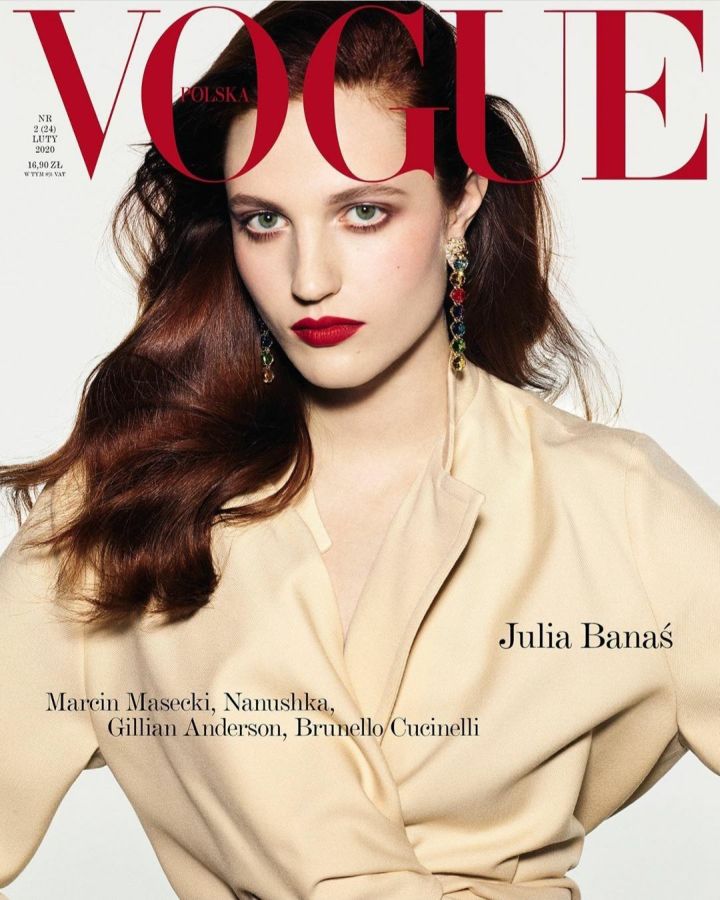 VOGUE POLAND magazine side cover  February 2020