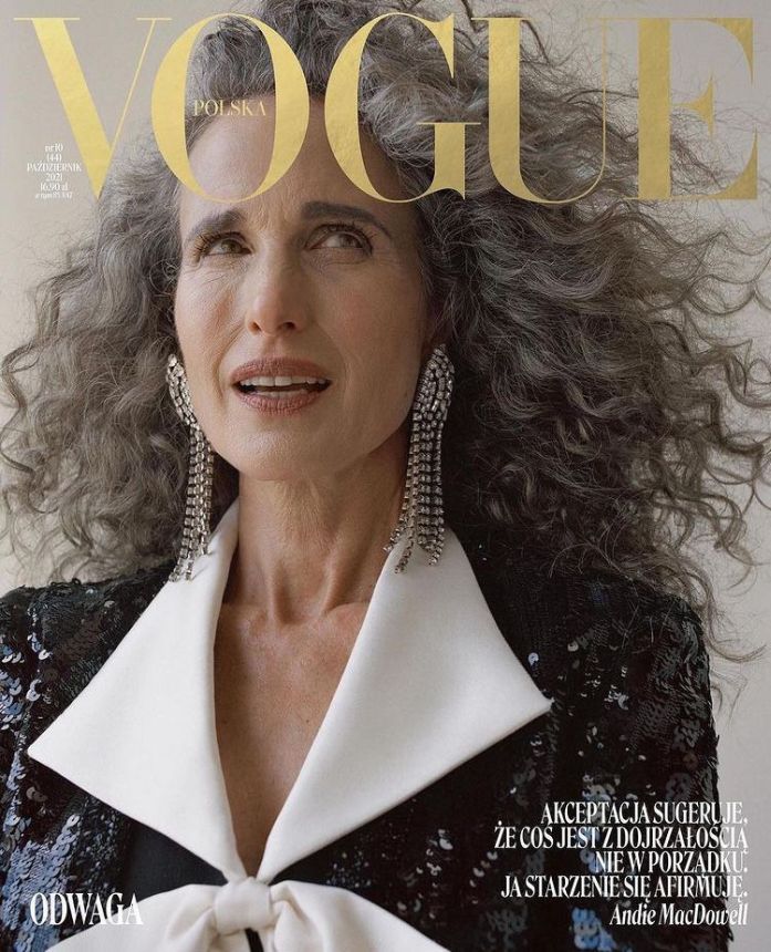 VOGUE POLAND magazine side cover  October 2021