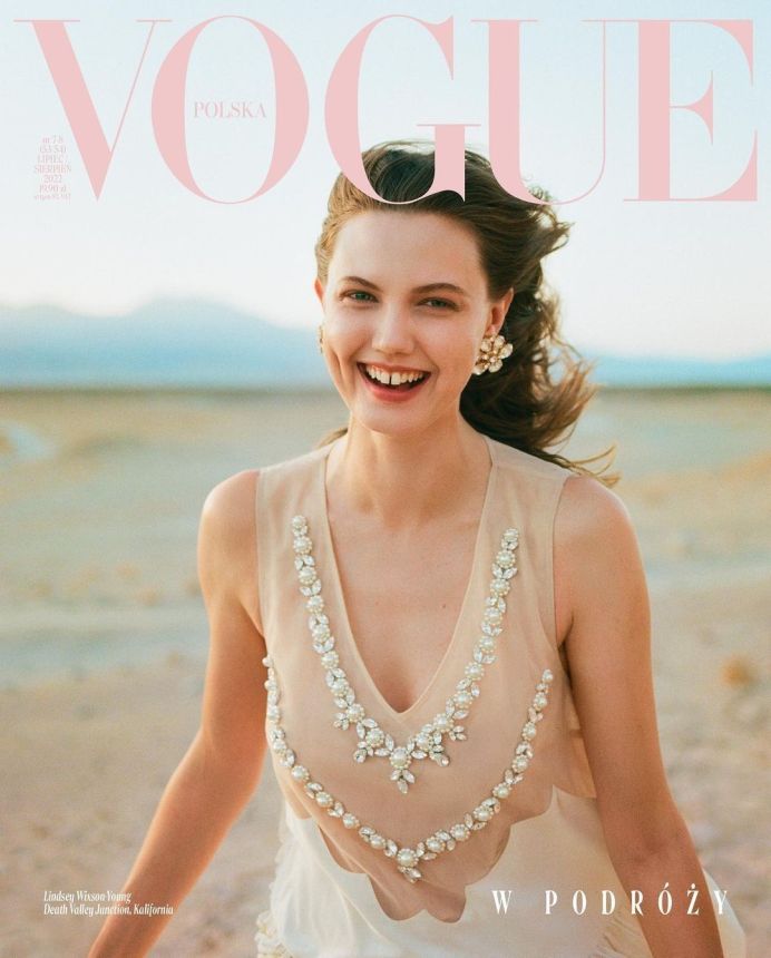 VOGUE POLAND magazine side cover  July/August 2022