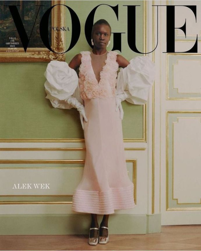 VOGUE POLAND magazine side cover  December 2023