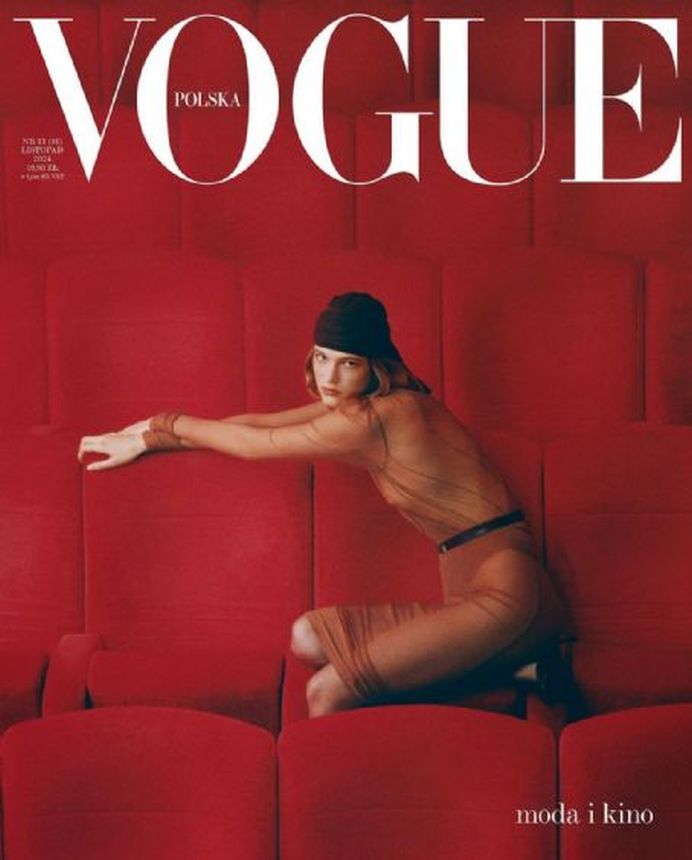 VOGUE POLAND magazine side cover  November 2024