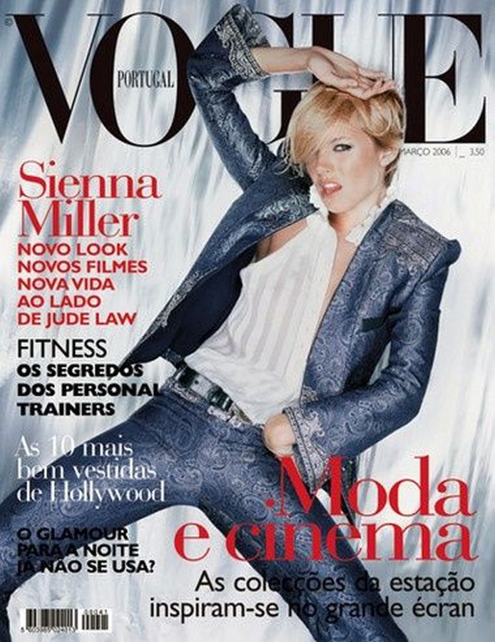 VOGUE PORTUGAL magazine side cover  March 2006