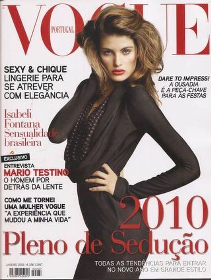 VOGUE PORTUGAL magazine side cover  January 2010