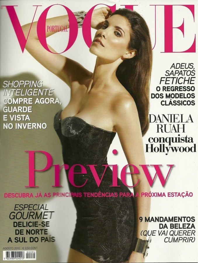 VOGUE PORTUGAL magazine side cover  August 2010