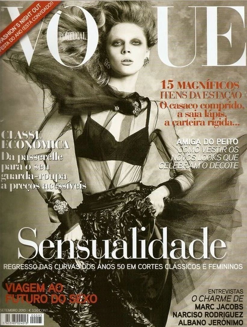 VOGUE PORTUGAL magazine side cover  September 2010