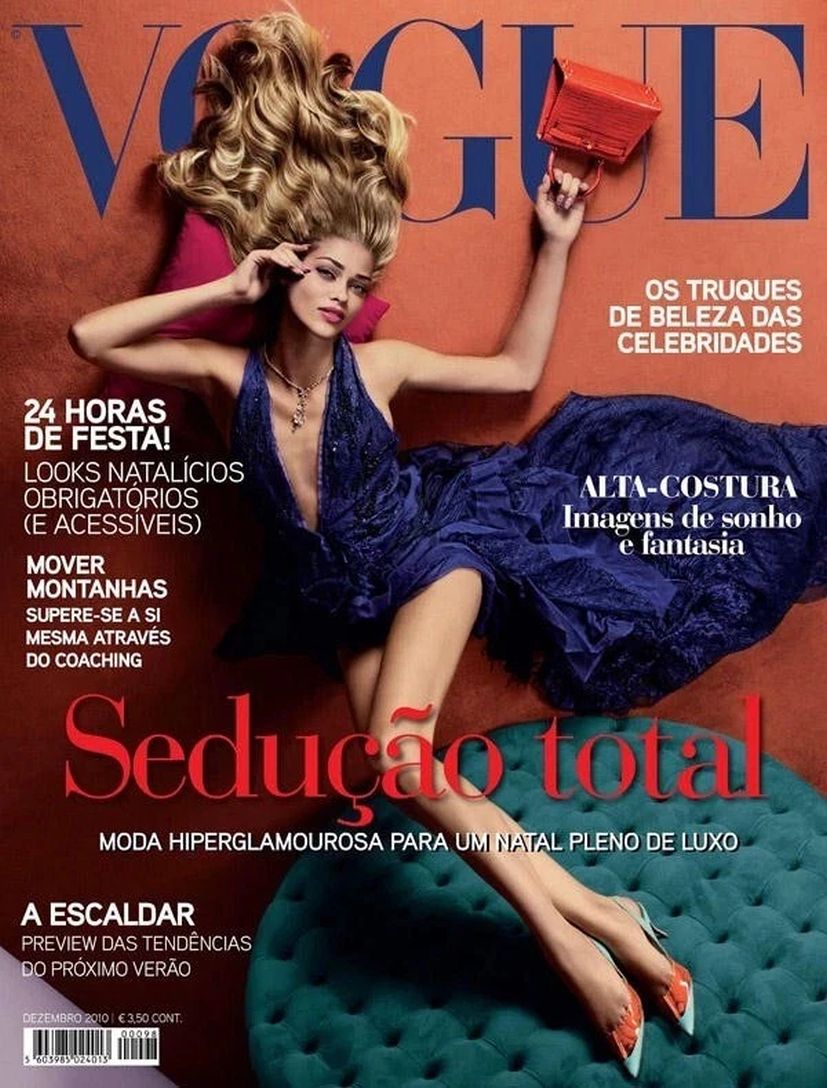 VOGUE PORTUGAL magazine side cover  December 2010